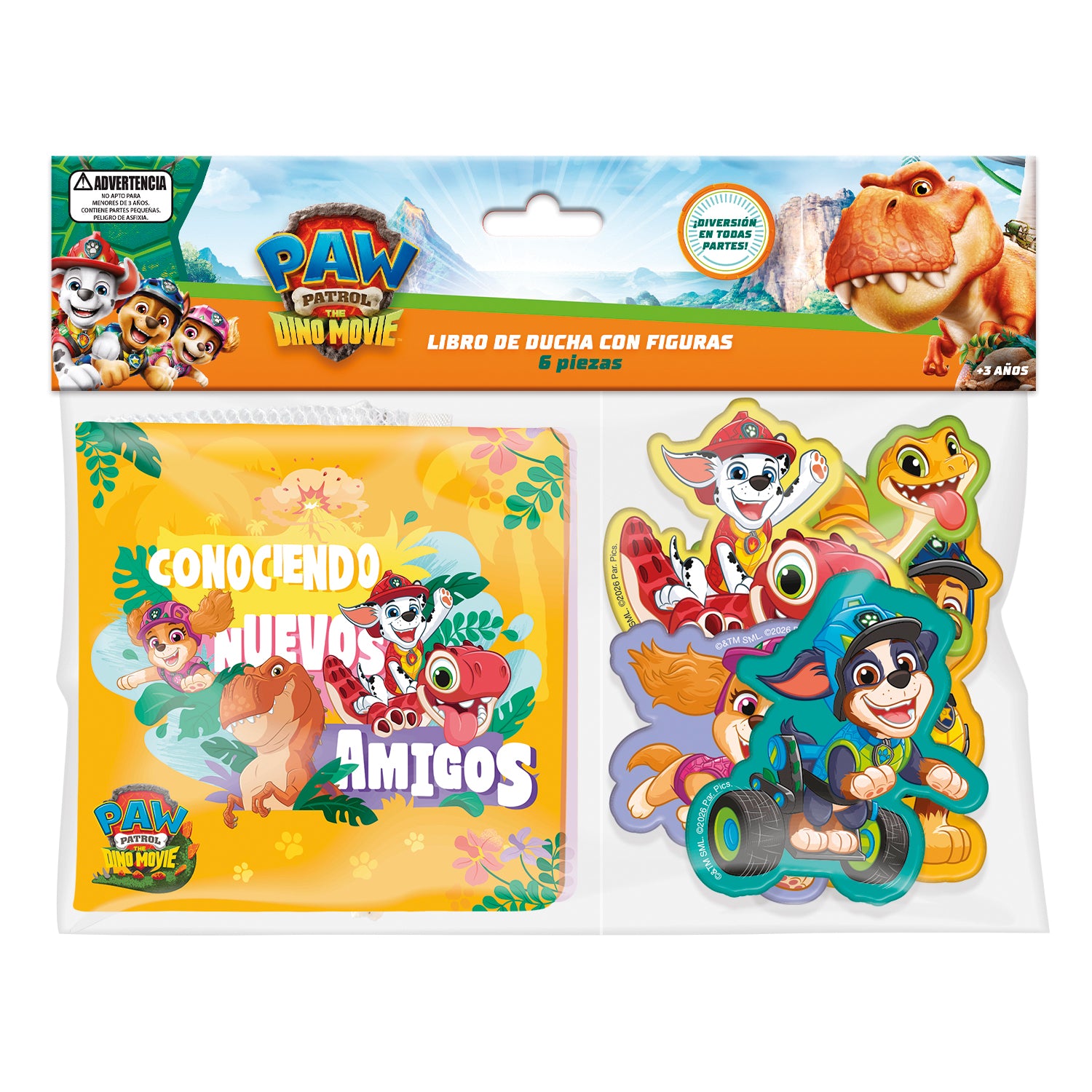 Juego de Ducha Libro 6 Piezas | Paw Patrol